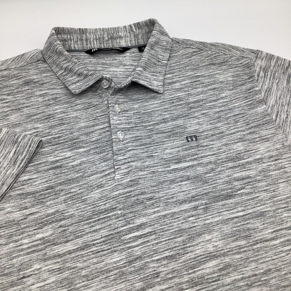 Travis Mathew Mens Short Sleeve Golf Polo Gray Size‎ XL